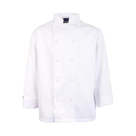 Kng XL Men's White Long Sleeve Chef Coat 1050XL